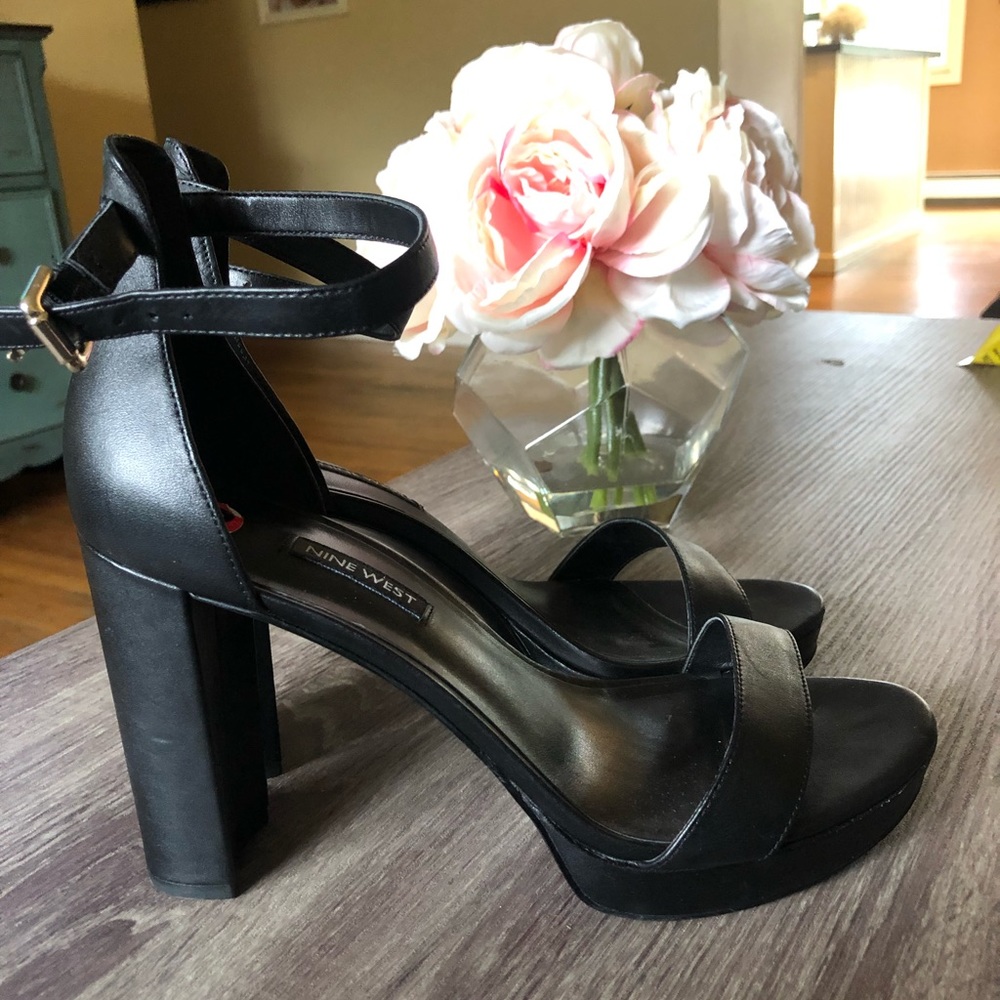 Nine West platform block heel